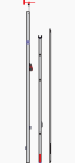 EX1005 - SILVER regatta mast with rigging pack