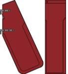 EX11143 - Rudderblade and Daggerboard (Wooden School Blades) - No fittings