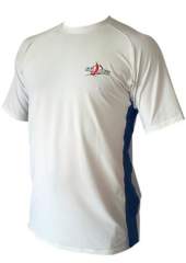 Short Sleeve Crew Neck - White/Navy