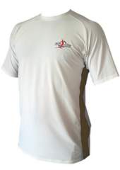 Short Sleeve Crew Neck - White/Brown