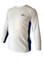 Long Sleeve Crew Neck - White/Navy